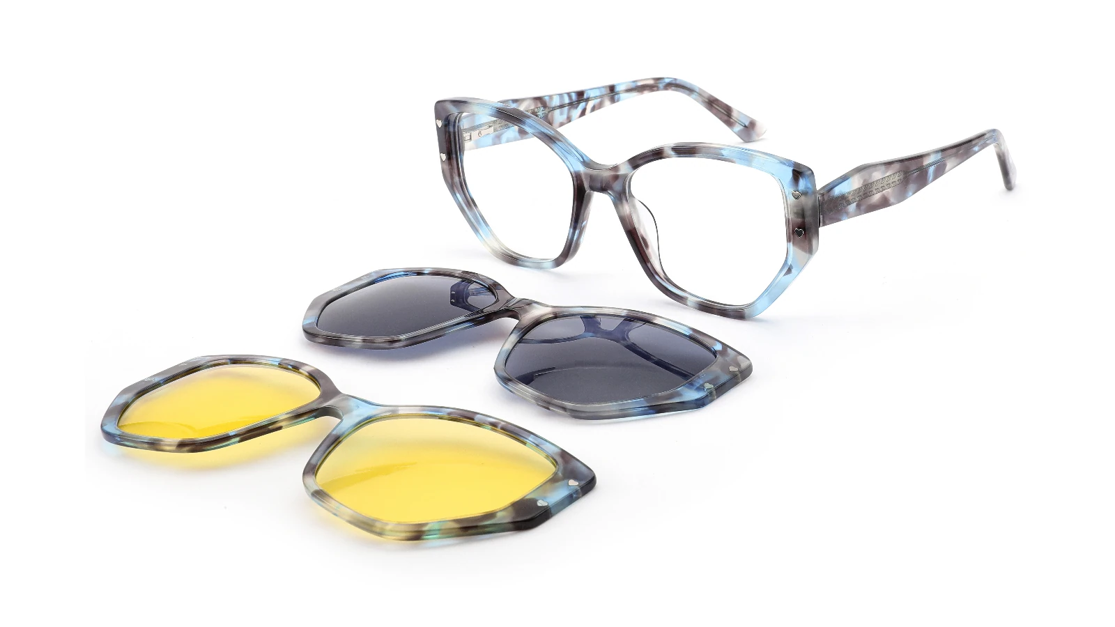 Blauer Marmor – 45°-Ansicht
