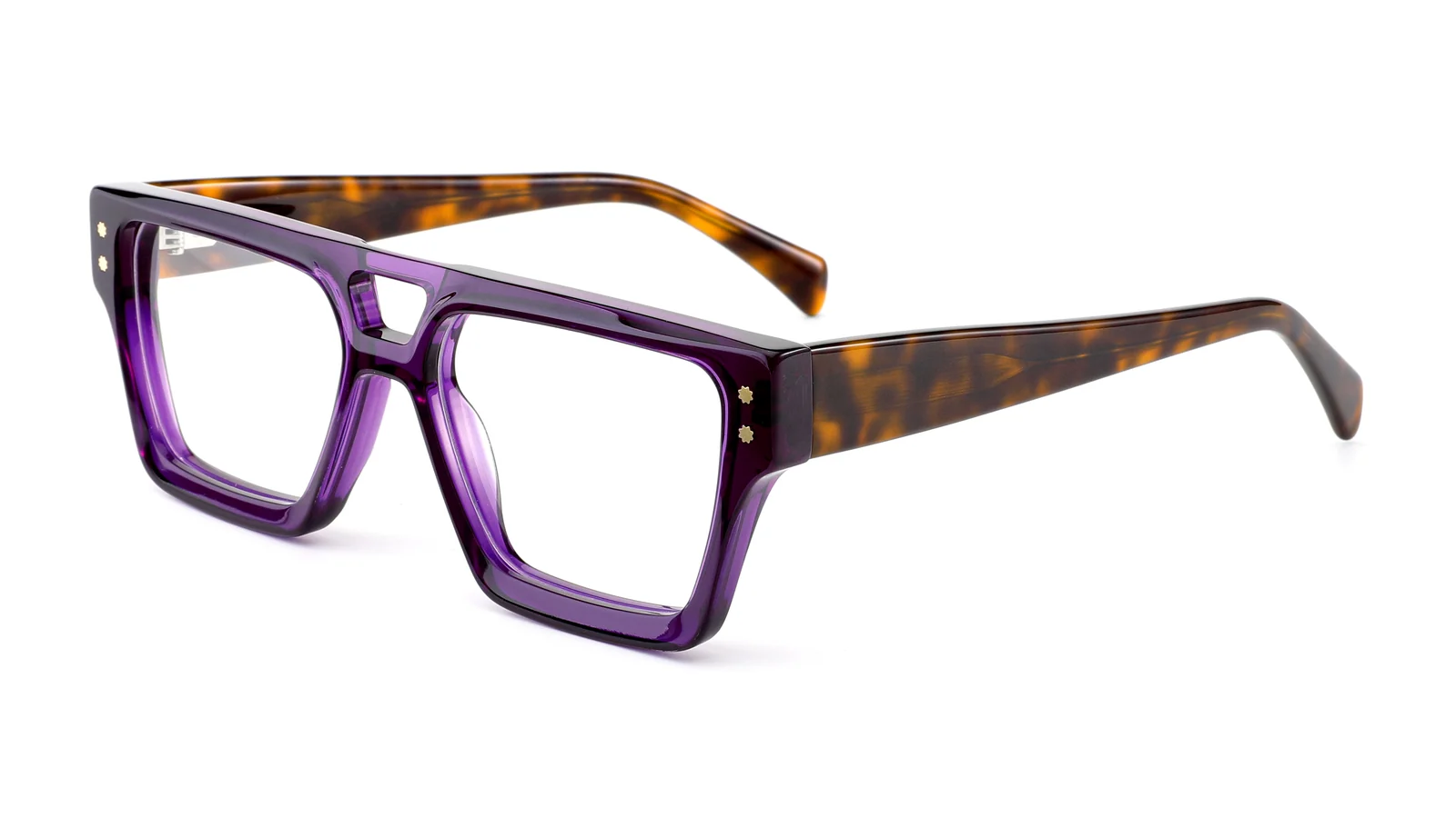 Violett / Havanna — 45°-Ansicht