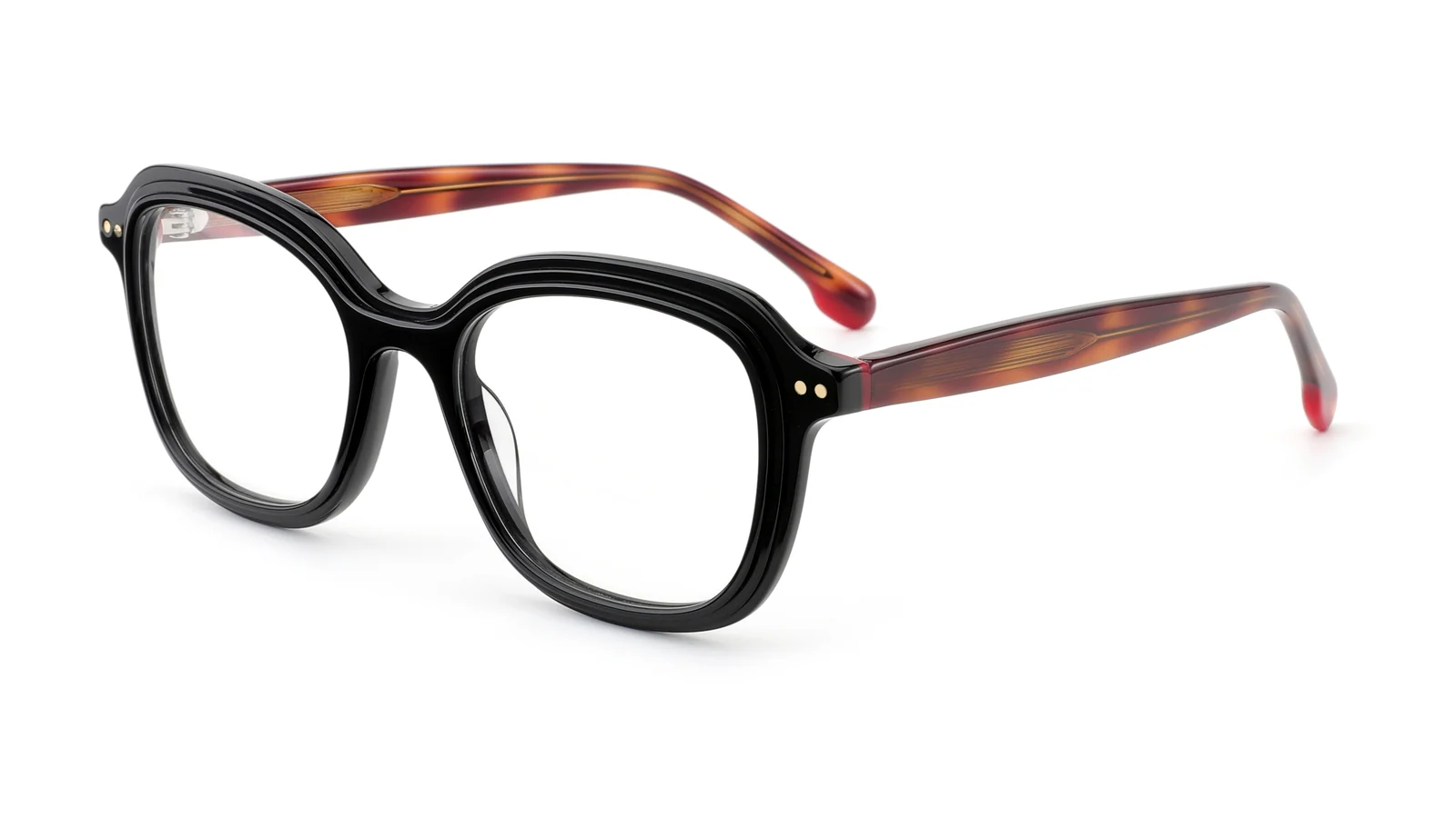 Black / Tortoise — 45° view
