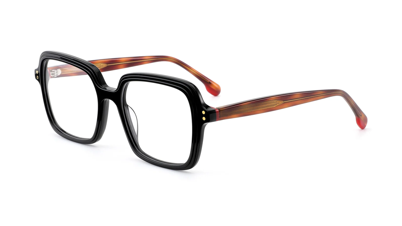 Black / Tortoise — 45° view