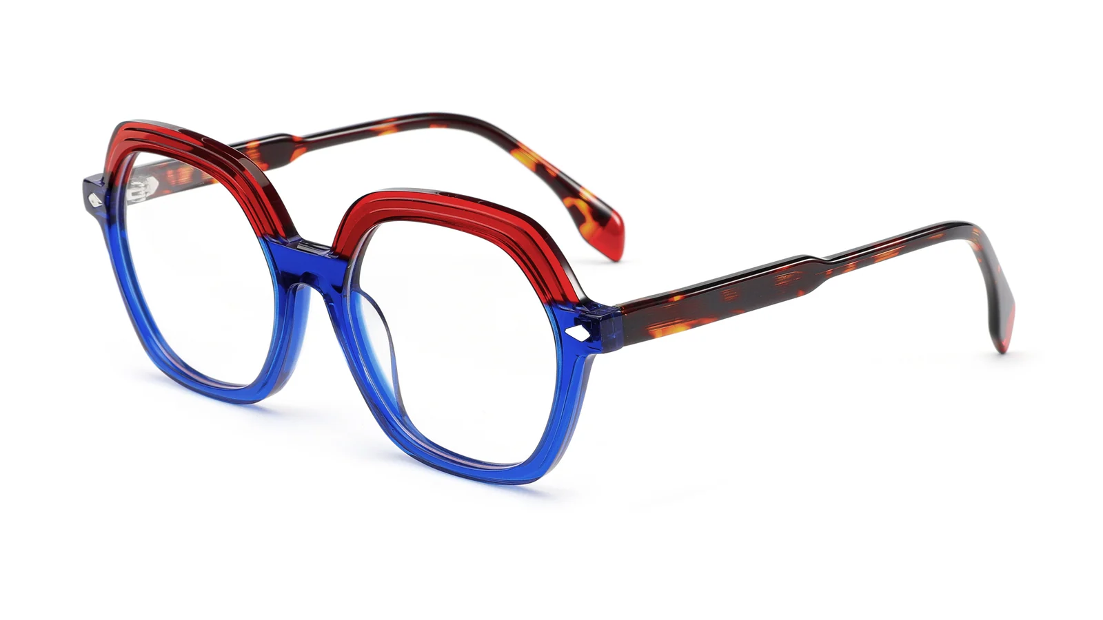 Blue / Red — 45° view