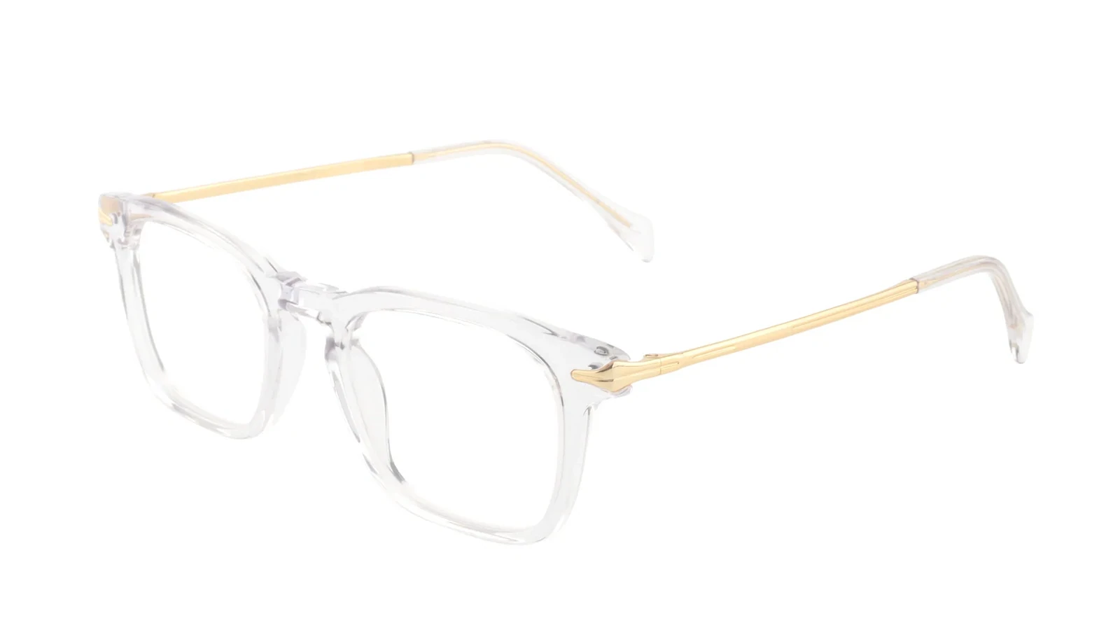 Clear / Gold — 45° view