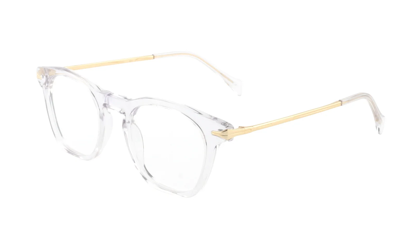 Clear / Gold — 45° view