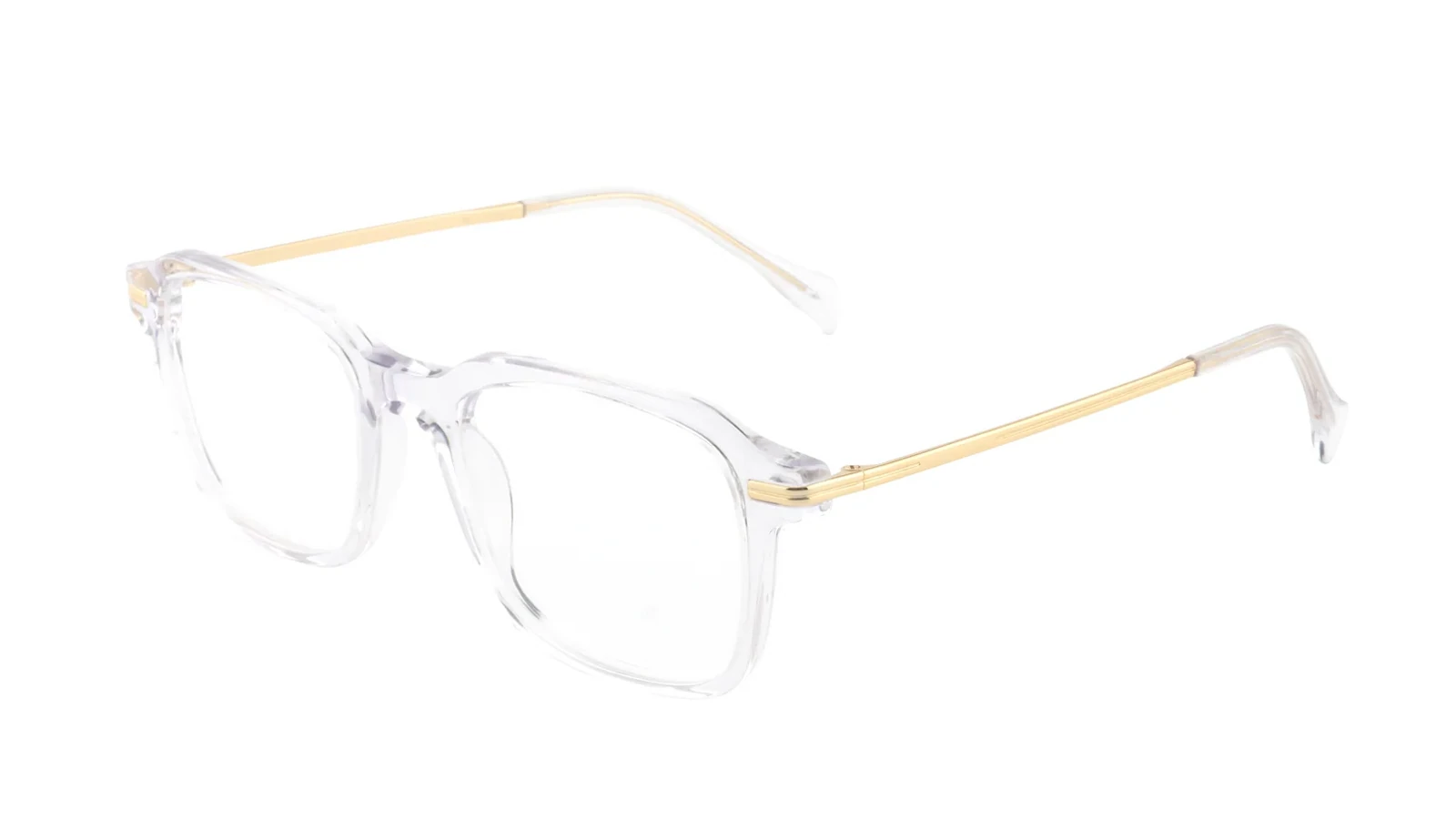 Clear / Gold — 45° view