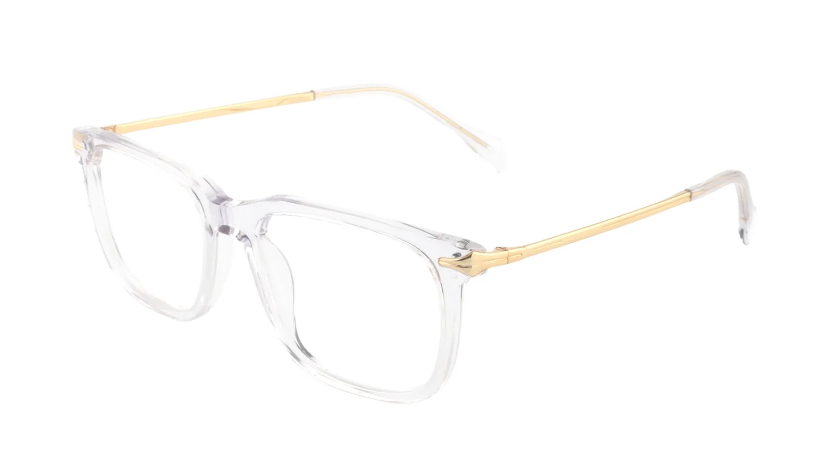 Clear / Gold — 45° view