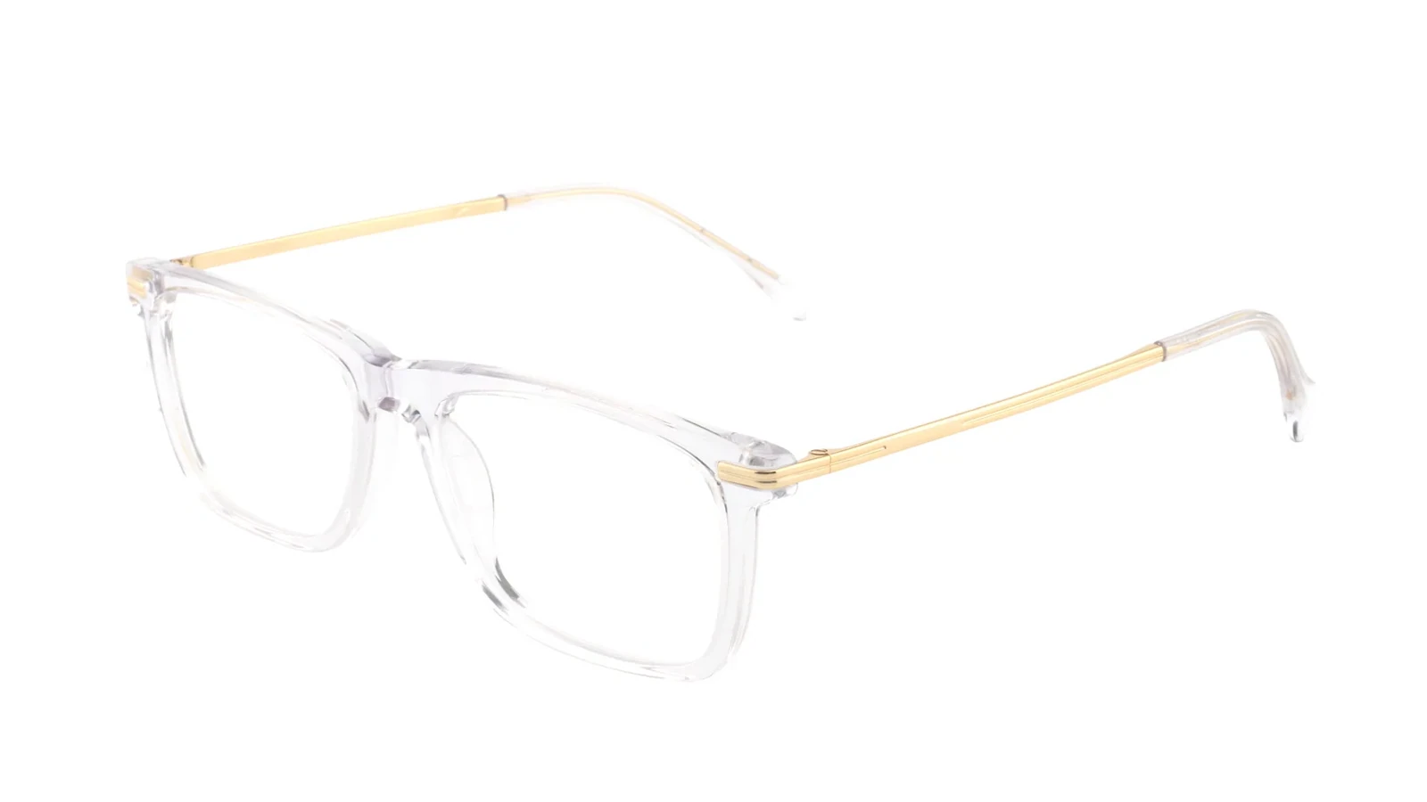 Clear / Gold — 45° view
