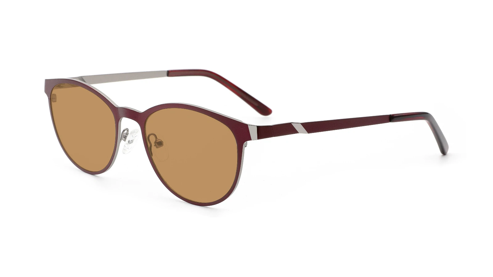 Burgundy / Brown — 45° view