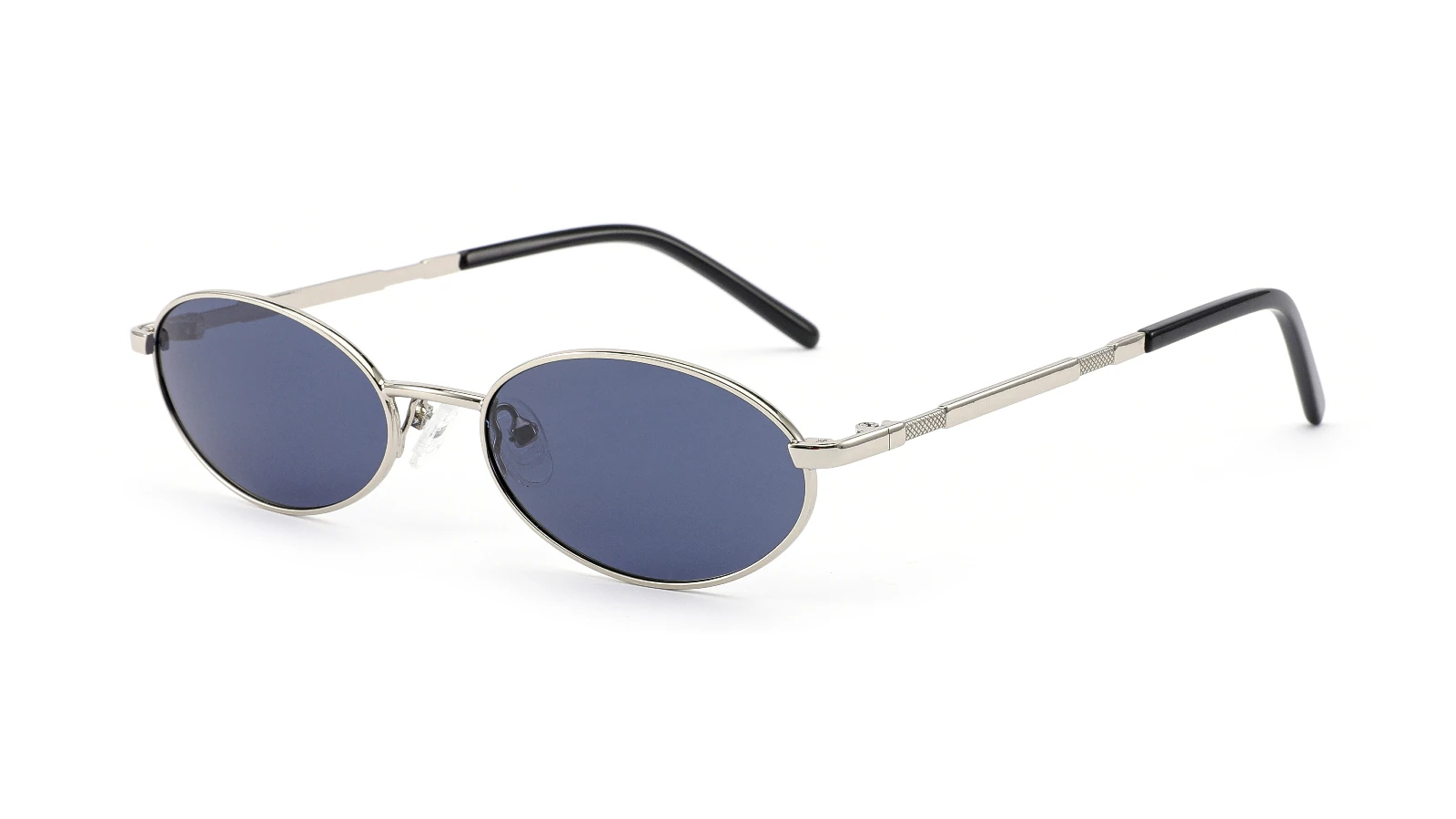 Silver / Blue — 45° view