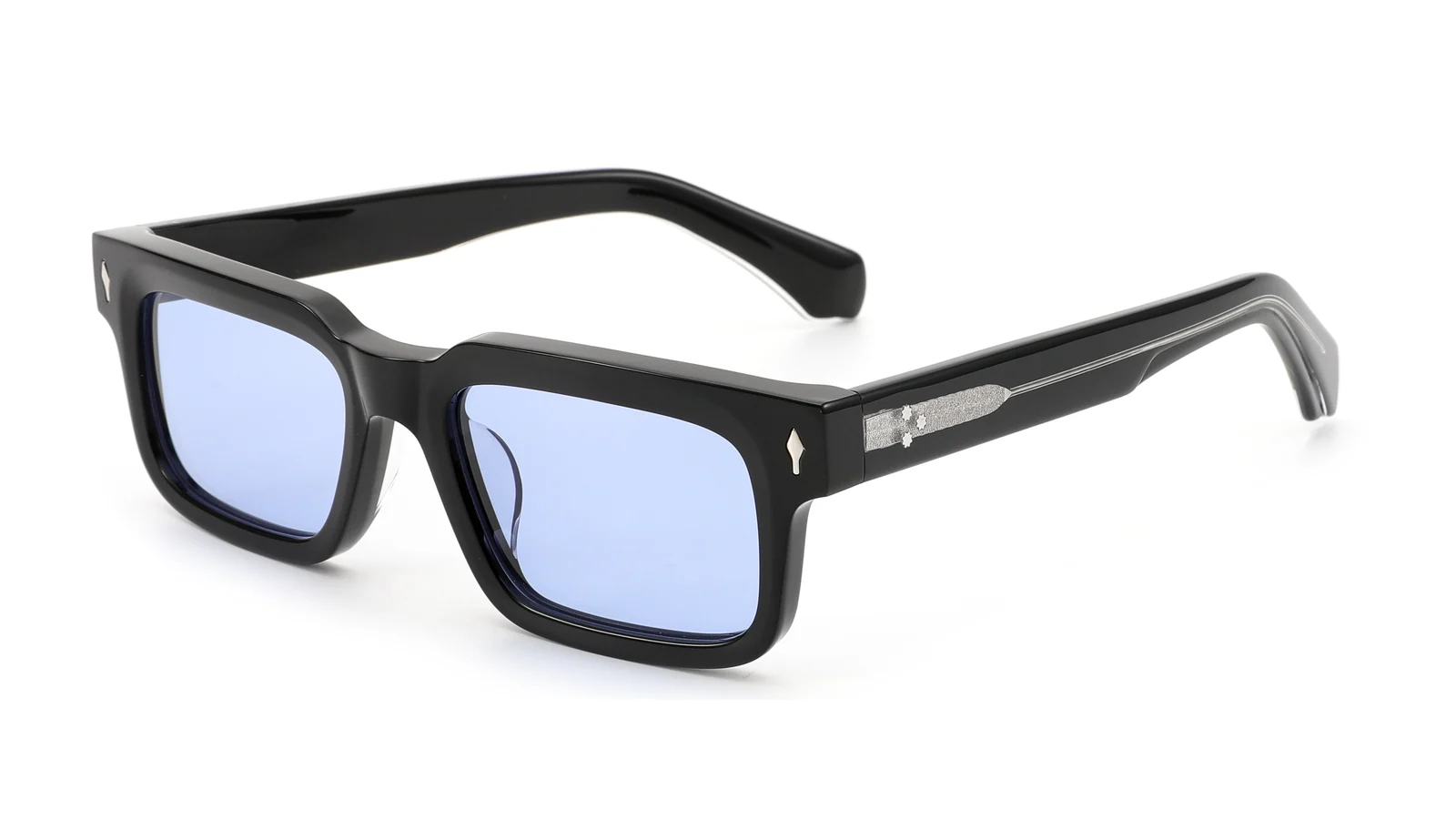 Black / Ice Blue — 45° view