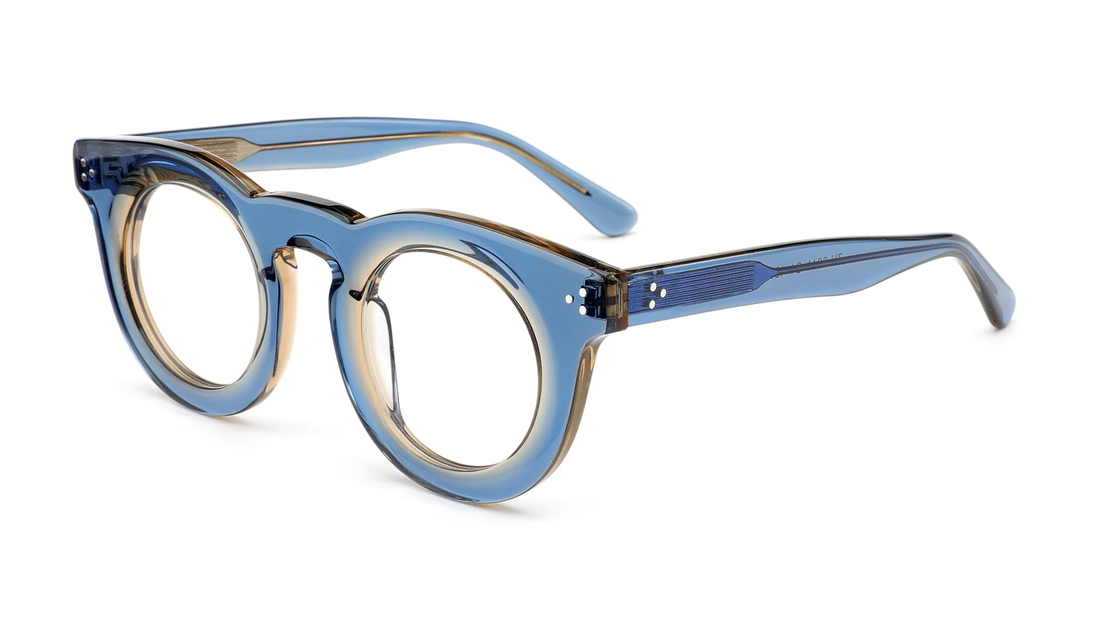 Blue / Clear Lenses — 45° view