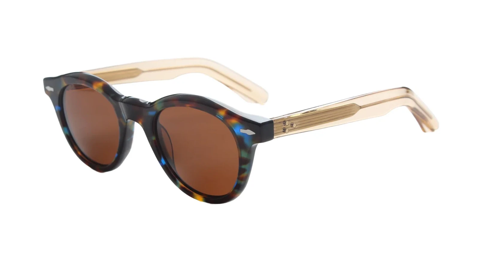 Blue Tortoise / Brown — 45° view