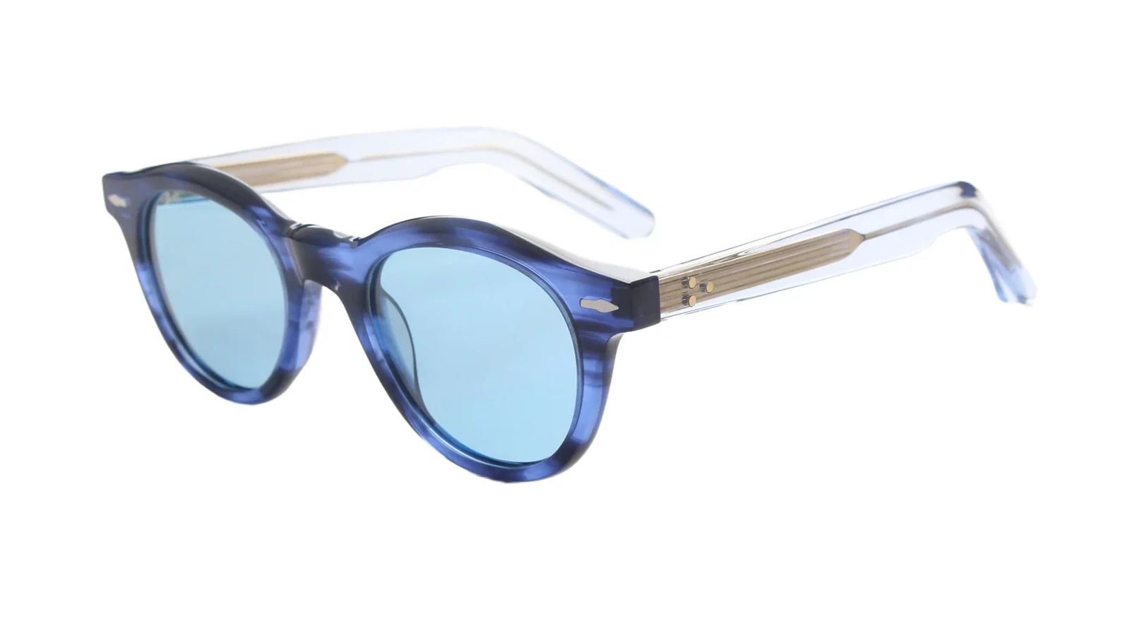 Blue / Clear — 45° view