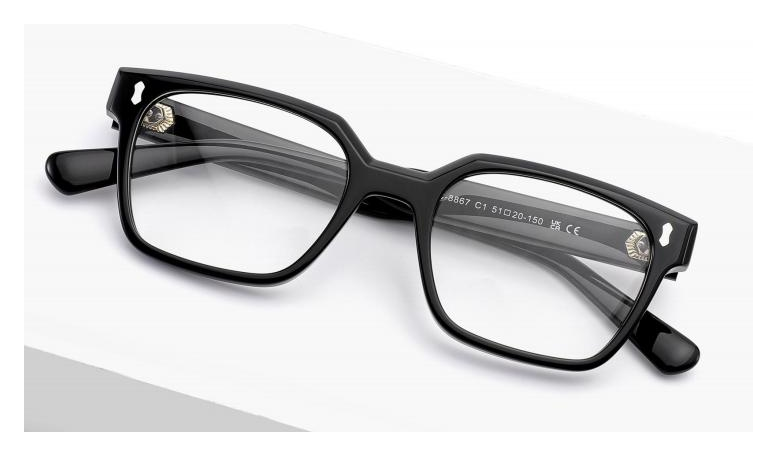 ZHC-8867 C1 Classic Black Rectangular eyewear